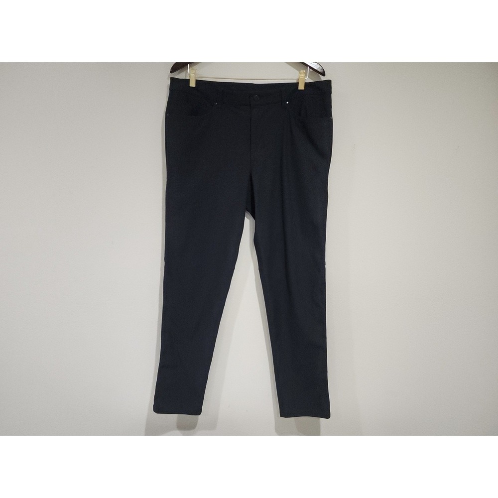 Lululemon ABC Pants Mens 36 31 Black Golf Performance Straight Leg Outdoor Wear